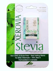 Xerovia Stevia 100 tablets( Formulated in Canada)