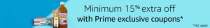 (MUST BUY) Amazon Steal- Get Minimum 15% Extra Off with Prime Exclusive Coupons + Suggestions Added