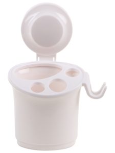 Miamour Thermoplastic Push Lock Tooth Brush Holder