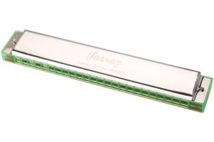  Amazon is selling Juârez Blues Harmonica Mouth Organ Wind Instrument, Rich Performance Sound, Professional Level, 24 holes, 48 tones, Key of C, Silver/Green, with Blue Box for Rs 299 only