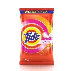 Amazon- Buy Tide Plus Talcum Freshness Detergent Powder - 4 kg Pack for Rs 194
