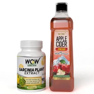 Amazon is selling WOW Garcinia Cambogia with free WOW Apple Cider Vinegar for Rs 1199 only