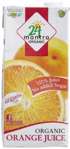 Amazon- Buy 24 Mantra Organic Orange Juice