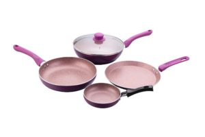 Amazon- Buy Wonderchef Royal Velvet Induction Base Aluminium Cookware Set