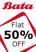 BATA- Get Flat 50% off on Bata Shoes