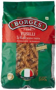 Amazon- Buy Borges Whole Wheat Fusilli Pasta, 500g for Rs 111 only
