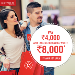 Central wow Wednesday offer- Get merchandise worth Rs 8000 at just Rs 4000