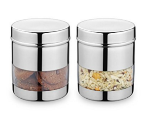 Classic Essentials Stainless Steel Multi Purpose Storage Set of 2pcs at rs.349