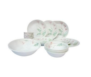 Corelle Asia LillyVille Dinner Set, 21-Pieces at rs.5,510