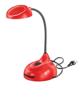 Eveready Homelite HL 69 LED Desk Lamp (Red) at rs.599