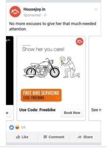 Housejoy- Get Free Bike Service at Your Home