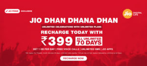 JIO- New Plans , Unlimited at Rs 459 for 84 Days and Many More 399 70 days unlimited jio offer discount cashback offer