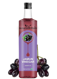 Nourish Vitals Jamun Vinegar 500ml - Raw, Unfiltered & Undiluted (Jamun Sirka) at rs.210