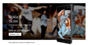 Amazon- Buy Nokia 6 for Rs 14999 | Nokia Era is Back.???