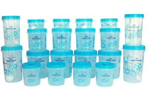 Princeware Twister Combo Plastic Package Container Set, 20-Pieces, Blue at rs.401