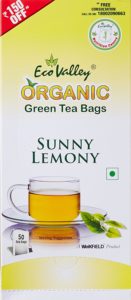 Amazon- Buy Eco Valley Organic Green Tea, Sunny Lemony, 50 Tea Bags for Rs 125 