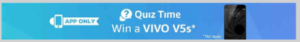 amazon app quiz time win Vivo V5 phone by answering simple questions