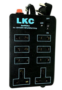 generic 8 Socket Mini Strip Extension Board With 2.3 Meter Wire (2 Pin & 3 Pin) at rs.139