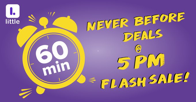 little app flash sale at 5 pm