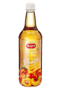 Roll over image to zoom in Mapro Peach Flavoured Fruit Syrup, 1L at rs.270