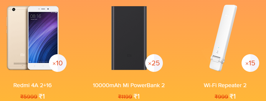 mi 3rd anniversary flash sale