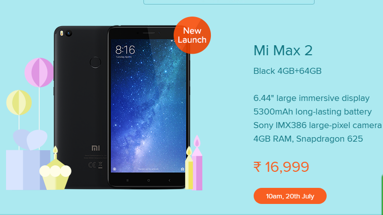 mi 3rd mi max 2 launch