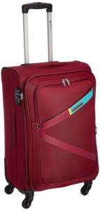 Amazon- Buy Safari Polyester 64.5 cms Ltrs Red Softsided Suitcase