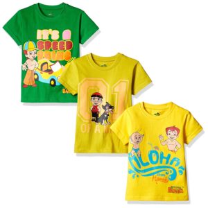 Chhota Bheem Boys' T-Shirt (Pack of 3)