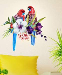 Decals Design Pretty Tropical Birds at rs.66