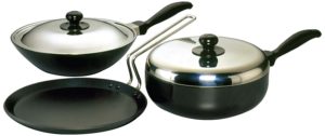 Amazon is selling Futura Non-Stick Cookware Set, 3 Pieces (QS4) for Rs 2200 only. 
