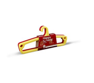 Happy To Hang Ethnica Polypropylene Hanger (Yellow and Red), Pack of 6 at rs.97