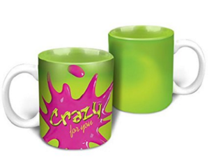 HotMuggs Love Splash - Crazy For You Ceramic Mug, 350ml, Multicolour at Rs.107 only