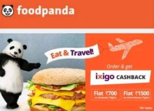 Ixigo- Order food from food panda and get ixigo 700 cashback voucher1