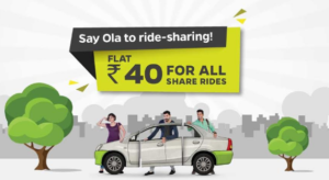 OLA- All your Share rides in Kolkata at flat Rs 40 for 5 Kms