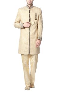 Peter England Men's Knee Long Cotton Kurta