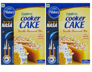 Pillsbury Eggless Cooker Cake Mix, Vanilla, 159g (Pack of 2) at rs.123