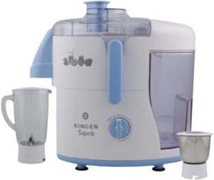 Singer Superb Juicer Mixer Grinder (White, Blue, 2 Jars) for Rs 1849