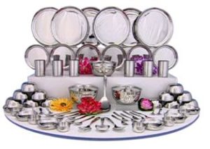 Snapdeal- Buy Shri & Sam Stainless Steel 70 Pcs Dinner Set