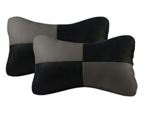 Speedwav 20454 Designer Seat Neck Cushion Pillow for Car (Black and Grey)- Pack of 2 at rs.114
