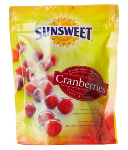 Sunsweet Dried Cranberries, 170g at rs.180