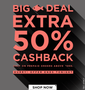 abof-50% cashback