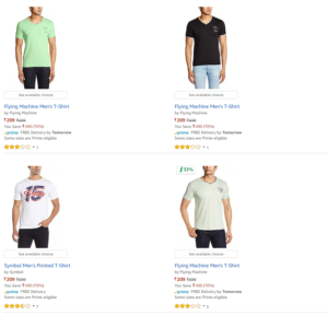 amazon branded men tshirts at 70 off