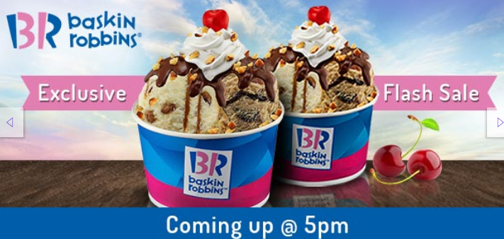 little app flash sale baskin robbins
