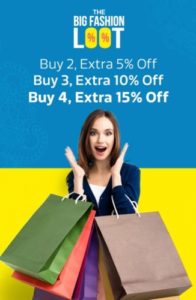 upto 15% Extra Off on Clothing, Shoes, Backpacks and Many More