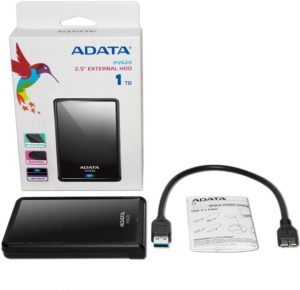 Adata HV620 2.5 inch 1 TB External Hard Drive (Black) Rs 2999 noly flipkart