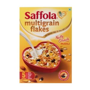 Amazon - Buy Saffola Multi-Grain Flakes Nutty Crunch - 225gm at Rs 59 only