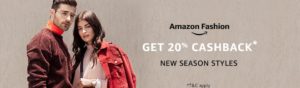 Amazon- Get Flat 20% Cashback