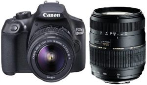 Flipkart - Buy Canon 1300D DSLR Camera Body with Dual Lens Canon EF-S 18-55 IS II + Tamron AF 70-300 mm F4-5.6 Di LD Macro Lens at Rs 30,990