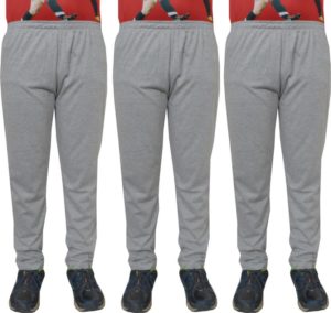 Flipkart - Buy Shaun Solid Men's Grey Track Pants (Pack of 3) at Rs 338 only
