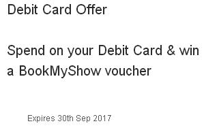 HDFC Bookmyshow offer